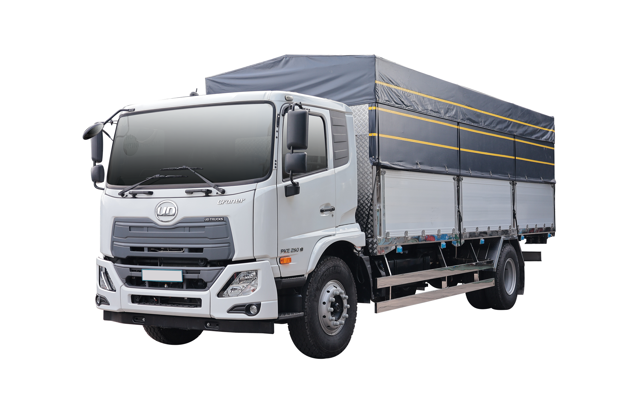 XE TẢI UD TRUCKS PKE 250 THÙNG MUI BẠT 7.2M WB5500 CDN